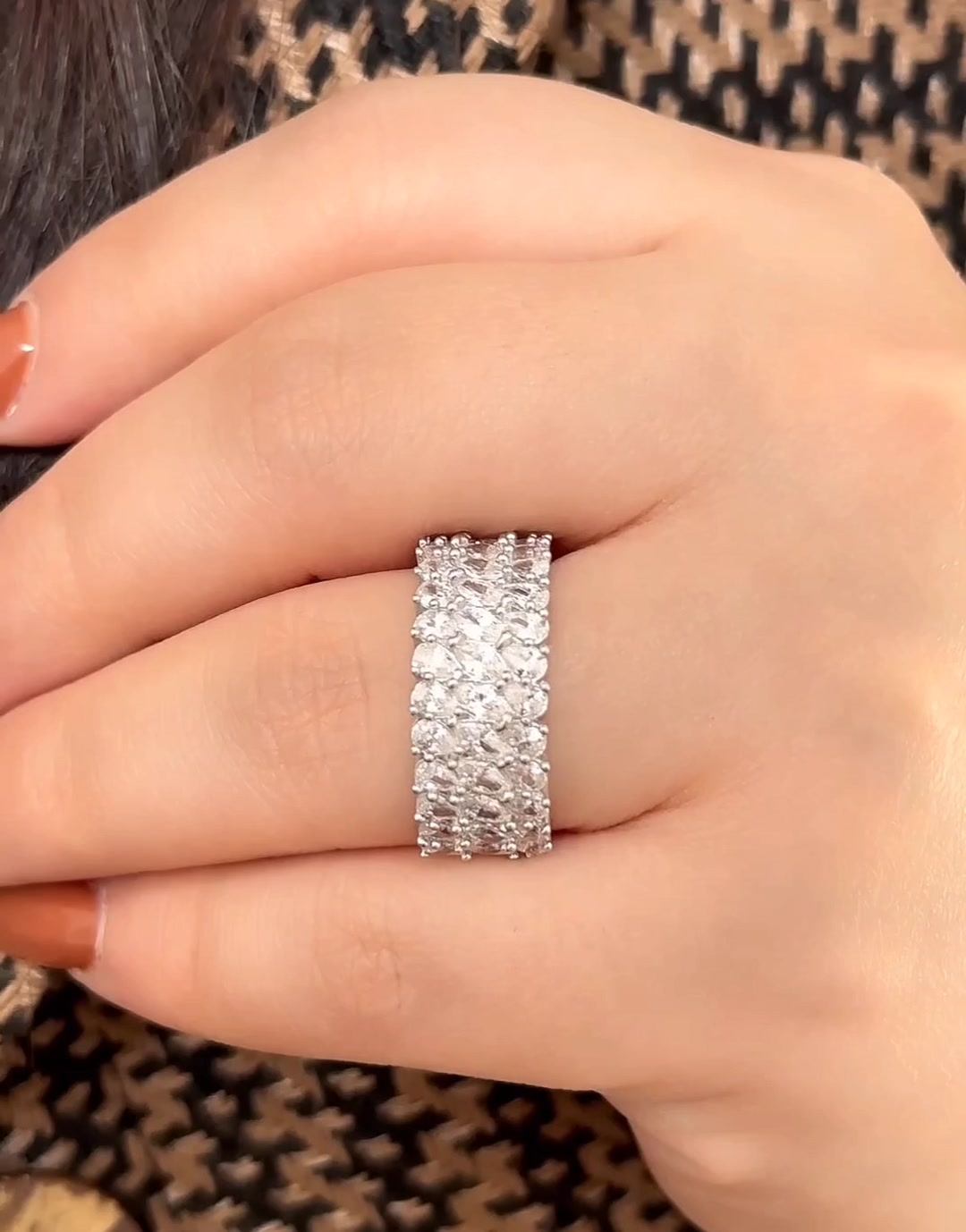 انگشتر نقره زنانه مدل مارکیز 106