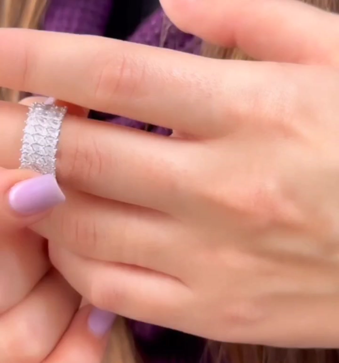 انگشتر نقره زنانه مدل مارکیز 106